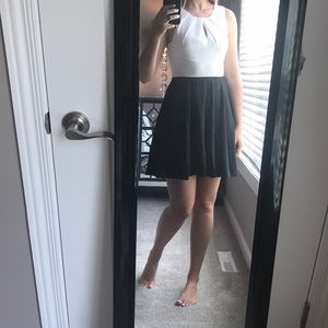 Black and white dress